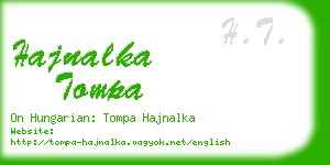 hajnalka tompa business card